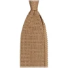 Viola Milano - Knitted Limited Label V-End Silk Tie - Mustard - Handmade in Italy - Luxury Exclusive Collection - Avvenice^ Ties & Bow Ties