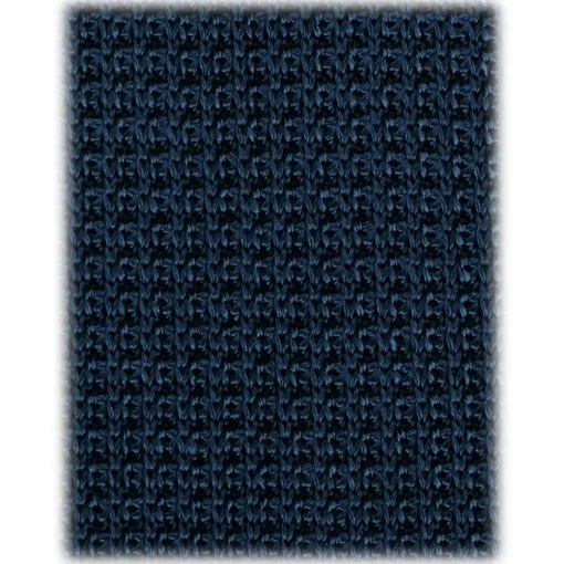 Viola Milano - Knitted Limited Label V-End Silk Tie - Sea - Handmade in Italy - Luxury Exclusive Collection - Avvenice