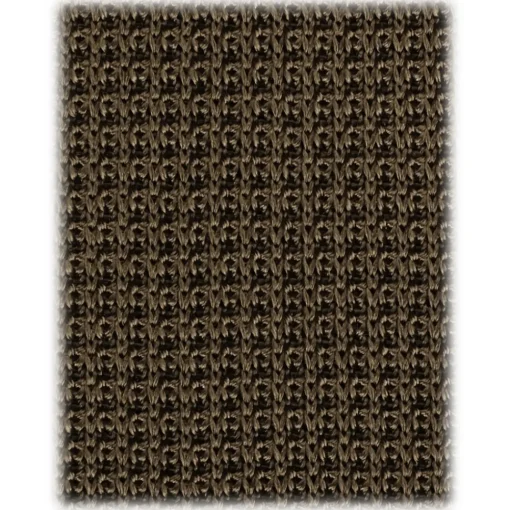 Viola Milano - Knitted Limited Label V-End Silk Tie - Olive - Handmade in Italy - Luxury Exclusive Collection - Avvenice
