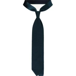 Viola Milano - Knitted Limited Label V-End Silk Tie - Cobalt Green - Handmade in Italy - Luxury Exclusive Collection - Avvenice^ Ties & Bow Ties