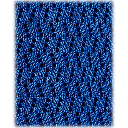 Viola Milano - Knitted Zig Zag Pattern Silk Tie - Sky - Handmade in Italy - Luxury Exclusive Collection - Avvenice