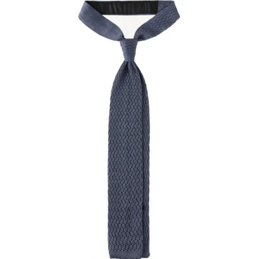 Viola Milano - Knitted Zig Zag Pattern Silk Tie - Sea - Handmade in Italy - Luxury Exclusive Collection - Avvenice^ Ties & Bow Ties