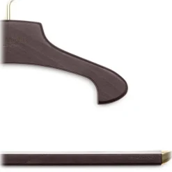 Viola Milano - Limited Wood Trousers Hanger - Dark Wood (Set Of 8) - Handmade in Italy - Luxury Exclusive Collection - Avvenice^ Other Accessories