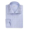 Viola Milano - Long Sleeve Shirt - Light Blue and White - Handmade in Italy - Luxury Exclusive Collection - Avvenice^ Shirts