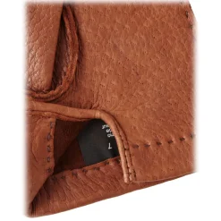 Viola Milano - Luxury Unlined Hand-Sewn Real Genuine Peccary Gloves - Camel - Handmade in Italy - Luxury Exclusive Collection - Avvenice^ Other Accessories