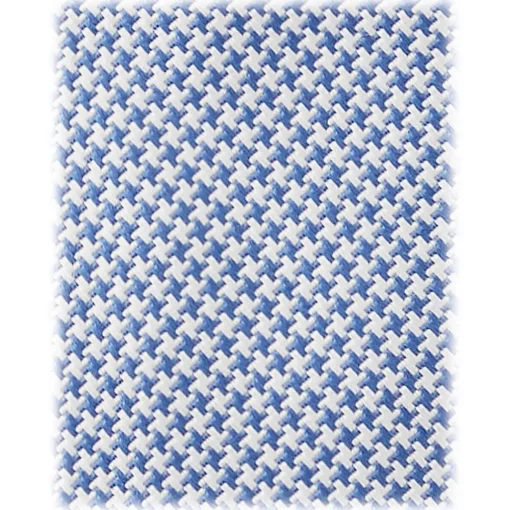 Viola Milano - Micro Cross Woven Silk Jacquard Tie - Light Blue/White - Handmade in Italy - Luxury Exclusive Collection - Avvenice^ Ties & Bow Ties