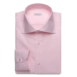 Viola Milano - Micro Stripe Shirt - Pink and White - Handmade in Italy - Luxury Exclusive Collection - Avvenice^ Shirts