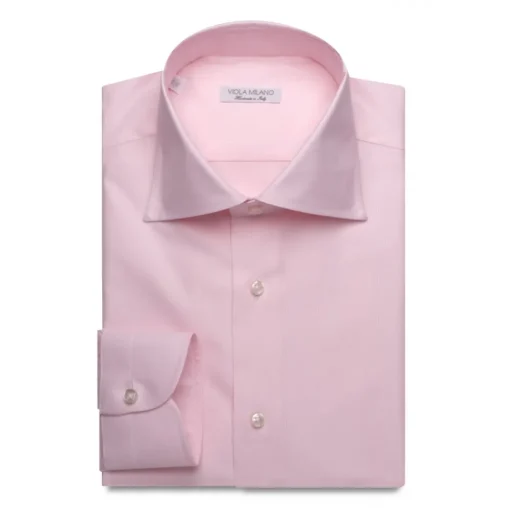 Viola Milano - Micro Stripe Shirt - Pink and White - Handmade in Italy - Luxury Exclusive Collection - Avvenice^ Shirts