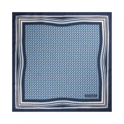 Viola Milano - Micro Wave Silk Pocket Square - Light Blue - Handmade in Italy - Luxury Exclusive Collection - Avvenice^ Ties & Bow Ties