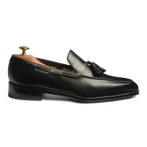Viola Milano - Milanese Calf Leather Loafer - Black - Handmade in Italy - Luxury Exclusive Collection - Avvenice^ Shoes