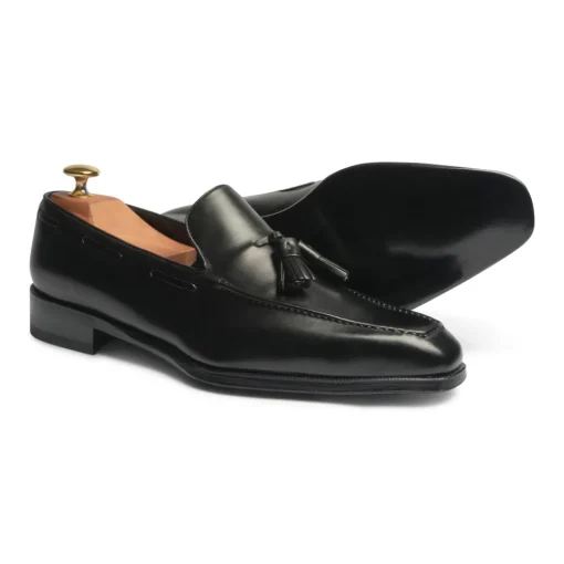 Viola Milano - Milanese Calf Leather Loafer - Black - Handmade in Italy - Luxury Exclusive Collection - Avvenice^ Shoes