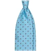 Viola Milano - Mix Floral Selftipped Silk Tie - Light Blue - Handmade in Italy - Luxury Exclusive Collection - Avvenice^ Ties & Bow Ties