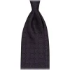 Viola Milano - Mosaic Pattern Handprinted Selftipped Silk Tie - Deep Purple - Handmade in Italy - Luxury Exclusive Collection - Avvenice^ Ties & Bow Ties