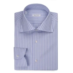 Viola Milano - Multi Stripe Shirt - Light Blue Mix - Handmade in Italy - Luxury Exclusive Collection - Avvenice^ Shirts
