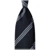 Viola Milano - Multi Stripe 3-Fold Grenadine Tie - Navy/Sea- Handmade in Italy - Luxury Exclusive Collection - Avvenice^ Ties & Bow Ties