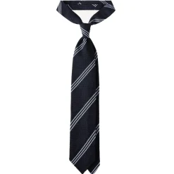 Viola Milano - Multi Stripe 3-Fold Grenadine Tie - Navy/Sea- Handmade in Italy - Luxury Exclusive Collection - Avvenice^ Ties & Bow Ties