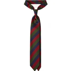 Viola Milano - Multi Stripe Handrolled Woven Silk Jacquard Tie - Verde Mix - Handmade in Italy - Luxury Exclusive Collection - Avvenice^ Ties & Bow Ties