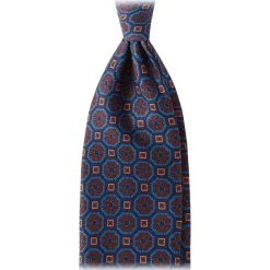 Viola Milano - Mystic Floral Selftipped Italian Silk Tie - Navy Mix - Handmade in Italy - Luxury Exclusive Collection - Avvenice^ Ties & Bow Ties