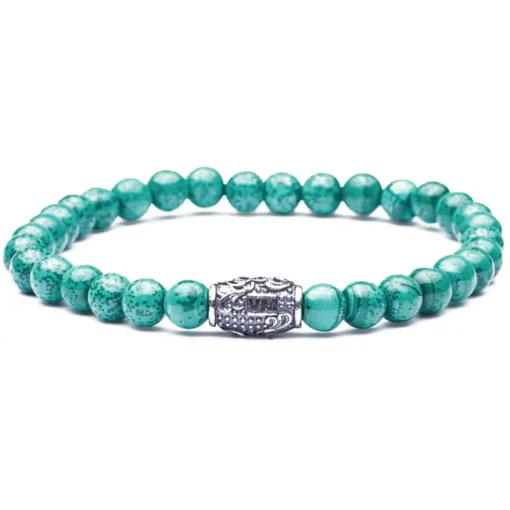 Viola Milano - Natural 6 mm Gemstone Bracelet - Spring Forest - Handmade in Italy - Luxury Exclusive Collection - Avvenice^ Bracelets