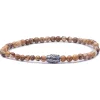 Viola Milano - Natural 4 mm Gemstone Bracelet - Fossil Wood - Handmade in Italy - Luxury Exclusive Collection - Avvenice^ Bracelets