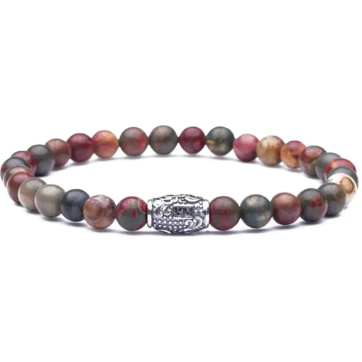 Viola Milano - Natural 6 mm Gemstone Bracelet - Autumn Jasper - Handmade in Italy - Luxury Exclusive Collection - Avvenice^ Bracelets