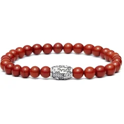Viola Milano - Natural 6 mm Gemstone Bracelet - Blood - Handmade in Italy - Luxury Exclusive Collection - Avvenice^ Bracelets