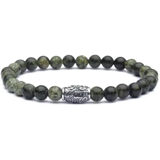 Viola Milano - Natural 6 mm Gemstone Bracelet - Forest - Handmade in Italy - Luxury Exclusive Collection - Avvenice