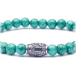 Viola Milano - Natural 6 mm Gemstone Bracelet - Spring Forest - Handmade in Italy - Luxury Exclusive Collection - Avvenice^ Bracelets