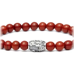 Viola Milano - Natural 6 mm Gemstone Bracelet - Blood - Handmade in Italy - Luxury Exclusive Collection - Avvenice^ Bracelets