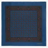 Viola Milano - Paisley Archive Printed Silk Pocket Square - Blue - Handmade in Italy - Luxury Exclusive Collection - Avvenice^ Ties & Bow Ties