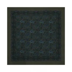 Viola Milano - Paisley Pattern Silk Pocket Square - Bronz Mix - Handmade in Italy - Luxury Exclusive Collection - Avvenice