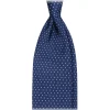 Viola Milano - Pin Dot Selftipped Silk Tie - Blue/White - Handmade in Italy - Luxury Exclusive Collection - Avvenice^ Ties & Bow Ties