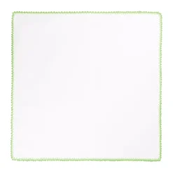 Viola Milano - Pocket Square with Handmade Crochet Edges - Lime - Handmade in Italy - Luxury Exclusive Collection - Avvenice^ Ties & Bow Ties