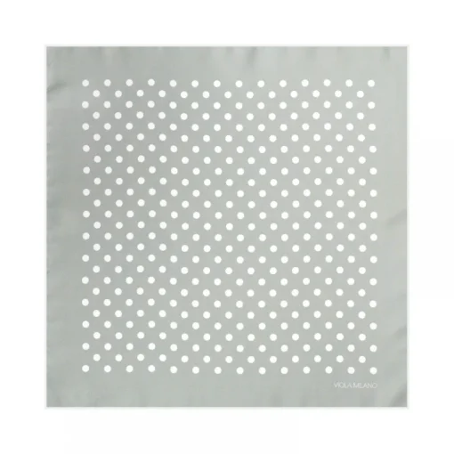 Viola Milano - Polka Dot Silk Pocket Square - Menthol - Handmade in Italy - Luxury Exclusive Collection - Avvenice^ Ties & Bow Ties