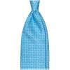 Viola Milano - Positano Floral Selftipped Silk Tie - Sky - Handmade in Italy - Luxury Exclusive Collection - Avvenice^ Ties & Bow Ties