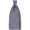 Viola Milano - Prince of Wales Selftipped Italian Silk Tie - Navy - Handmade in Italy - Luxury Exclusive Collection - Avvenice^ Ties & Bow Ties