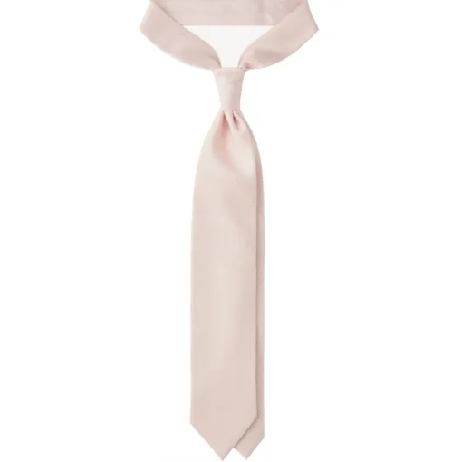 Viola Milano - Prince of Wales Selftipped Italian Silk Tie - Pink - Handmade in Italy - Luxury Exclusive Collection - Avvenice