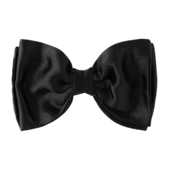 Viola Milano - Ready-Tie Grosgrain Bow-Tie - Black - Made in Italy - Luxury Exclusive Collection - Avvenice^ Ties & Bow Ties