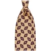 Viola Milano - Red Diamond Vintage Selftipped Silk Tie - Yellow - Handmade in Italy - Luxury Exclusive Collection - Avvenice