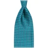 Viola Milano - Roman Chain Selftipped Italian Silk Tie - Turqouise Mix - Handmade in Italy - Luxury Exclusive Collection - Avvenice^ Ties & Bow Ties