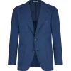 Viola Milano - Sartorial Half-lined Hopsack Blazer - Royal Blue - Handmade in Italy - Luxury Exclusive Collection - Avvenice