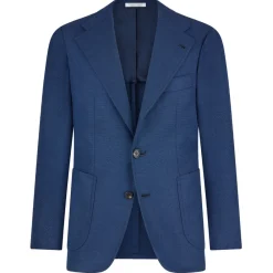 Viola Milano - Sartorial Half-lined Hopsack Blazer - Royal Blue - Handmade in Italy - Luxury Exclusive Collection - Avvenice
