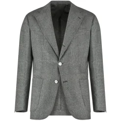 Viola Milano - Sartorial Half-lined Sports Club Blazer - Prince Of Wales - Handmade in Italy - Luxury Exclusive Collection - Avvenice