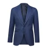 Viola Milano - Sartorial Half-Lined Wool and Silk Blazer - Blue - Handmade in Italy - Luxury Exclusive Collection - Avvenice^ Jackets