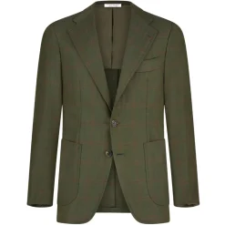 Viola Milano - Sartorial Half-lined Limited Sports Club Blazer - Green Check - Handmade in Italy - Luxury Exclusive Collection - Avvenice^ Jackets