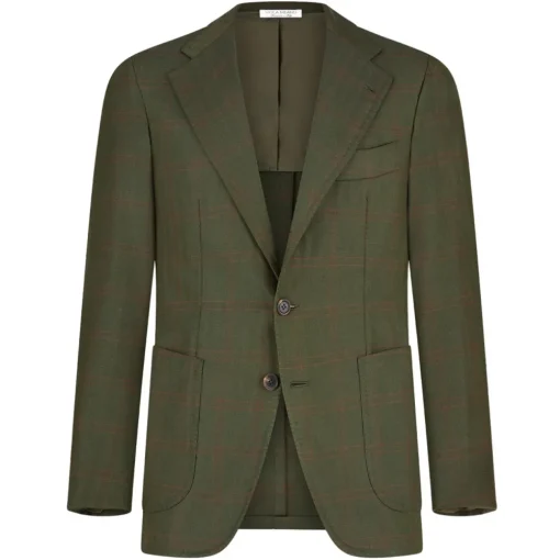 Viola Milano - Sartorial Half-lined Limited Sports Club Blazer - Green Check - Handmade in Italy - Luxury Exclusive Collection - Avvenice^ Jackets