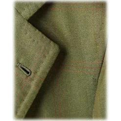 Viola Milano - Sartorial Half-lined Limited Sports Club Blazer - Green Check - Handmade in Italy - Luxury Exclusive Collection - Avvenice^ Jackets