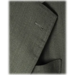 Viola Milano - Sartorial Half-lined Wool/Silk Blazer - Green - Handmade in Italy - Luxury Exclusive Collection - Avvenice^ Jackets