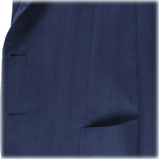 Viola Milano - Sartorial Half-Lined Wool and Silk Blazer - Blue - Handmade in Italy - Luxury Exclusive Collection - Avvenice^ Jackets