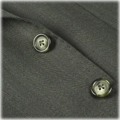 Viola Milano - Sartorial Half-Lined Wool and Silk Blazer - Green - Handmade in Italy - Luxury Exclusive Collection - Avvenice
